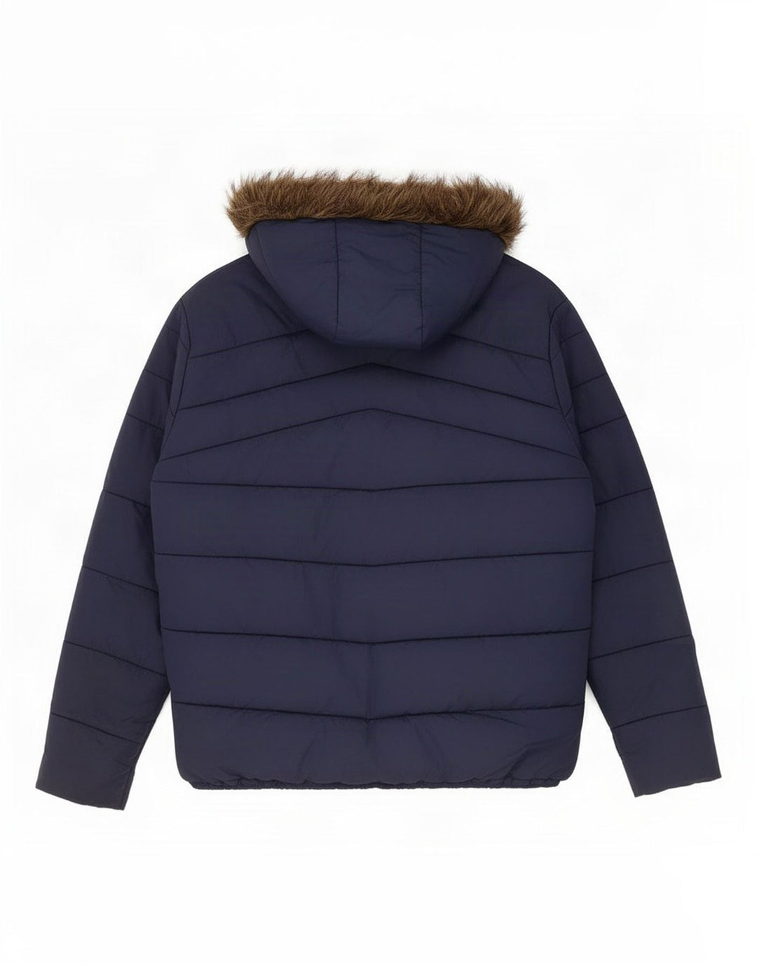 Giacca imbottita con cappuccio da uomo Jack & Jones UK 40 Large in poliestere blu navy