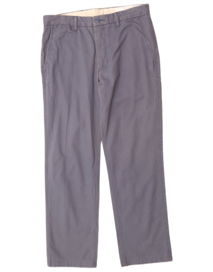 Pantaloni chino dritti da uomo Dockers W33 L29 in cotone blu
