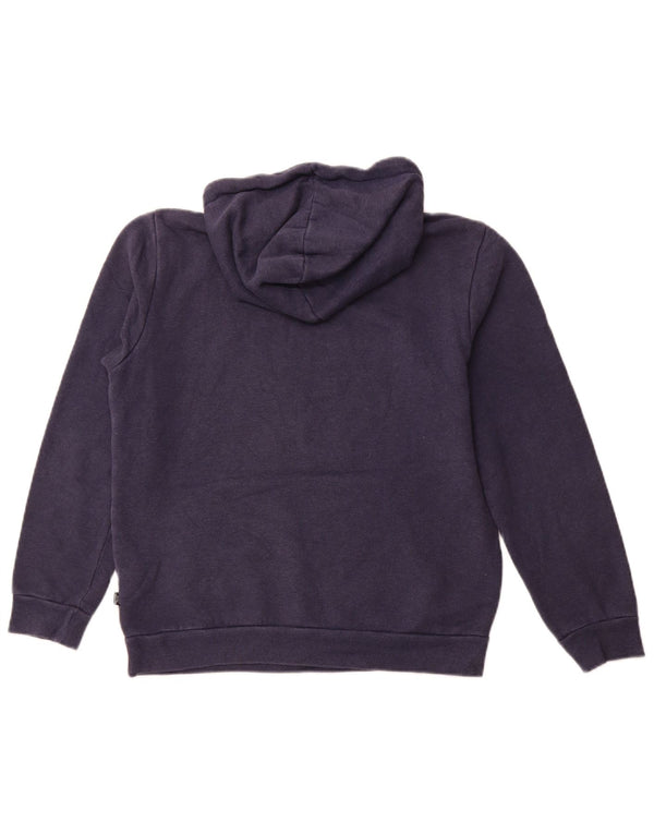 Felpa con cappuccio grafica da uomo Puma Small in cotone blu navy