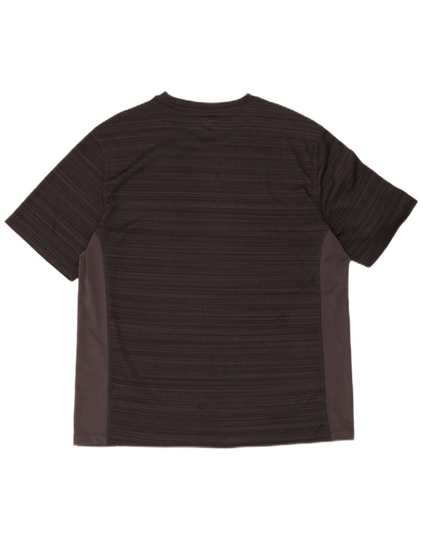 T-shirt Fila da uomo slim fit top 2XL poliestere color block grigio