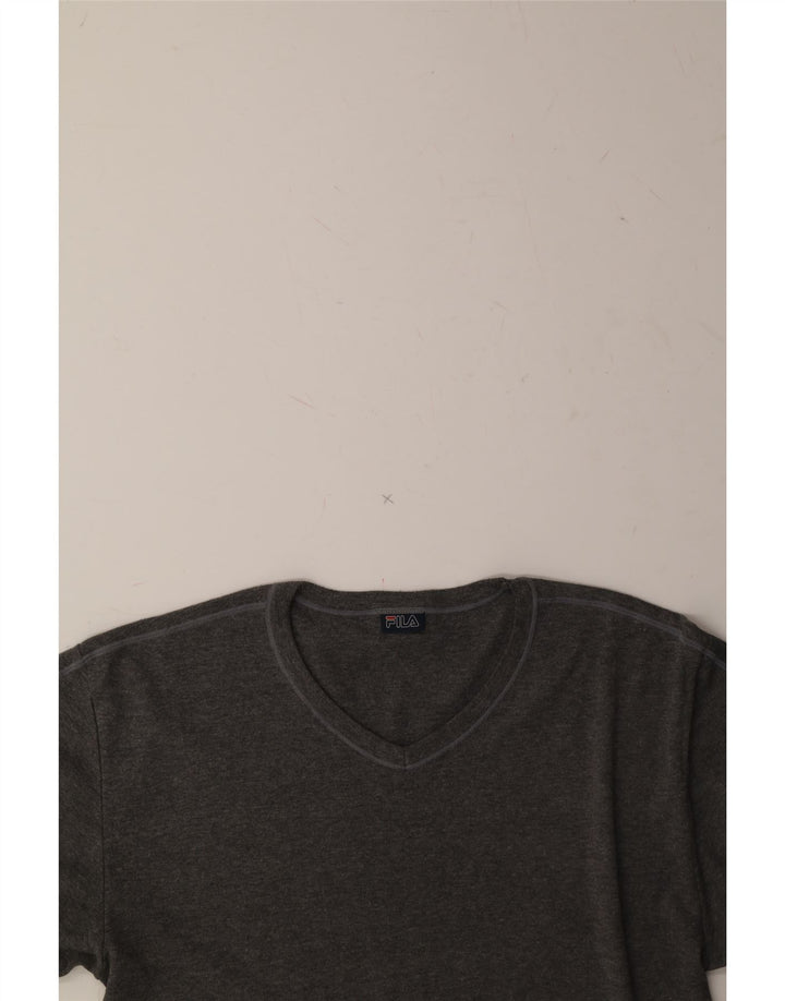 FILA Mens T-Shirt Top Small Grey Vintage Fila and Second-Hand Fila from Messina Hembry 