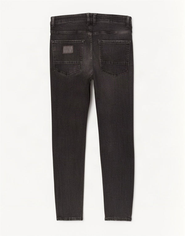 Jeans skinny da uomo Zara EU 42 Large W32 L28 Cotone grigio