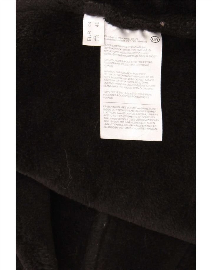 Giacca da motociclista in ecopelle Sherpa da donna C&A EU 44 XL Poliestere nero