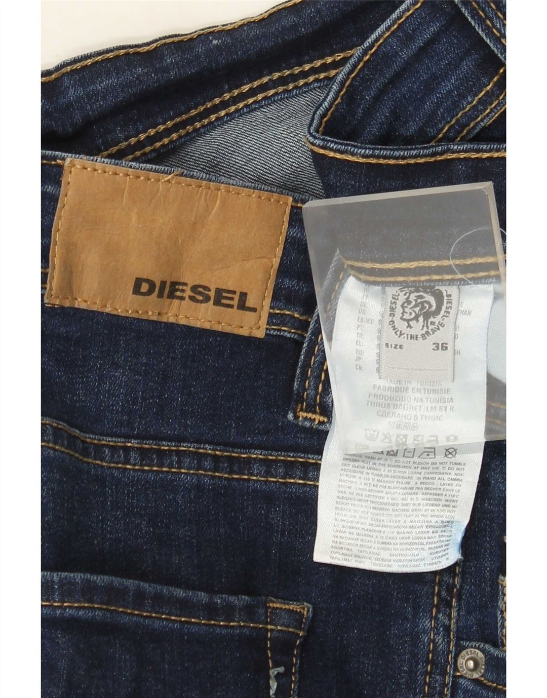 Jeans slim da donna Diesel W36 L31 cotone blu
