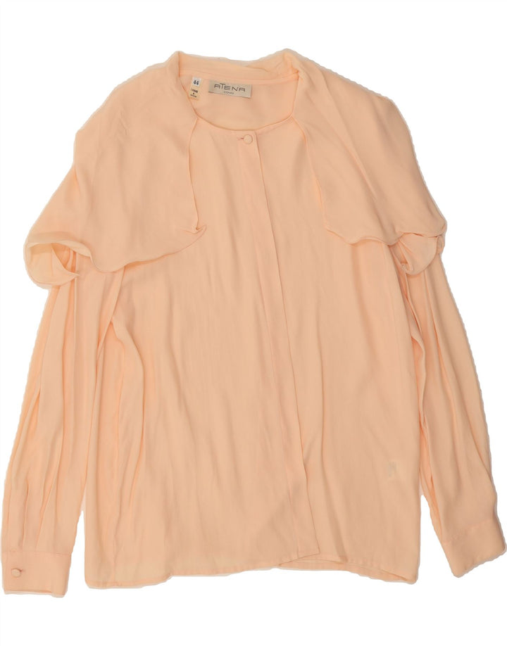 VINTAGE Womens See Through Shirt Blouse IT 44 Medium Pink Acetate Vintage Vintage and Second-Hand Vintage from Messina Hembry 