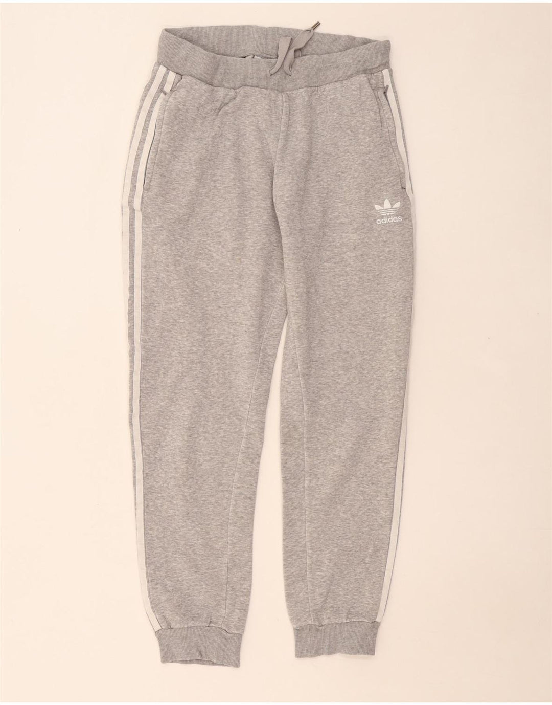 Pantaloni da tuta da donna ADIDAS Joggers UK 12 Cotone grigio medio
