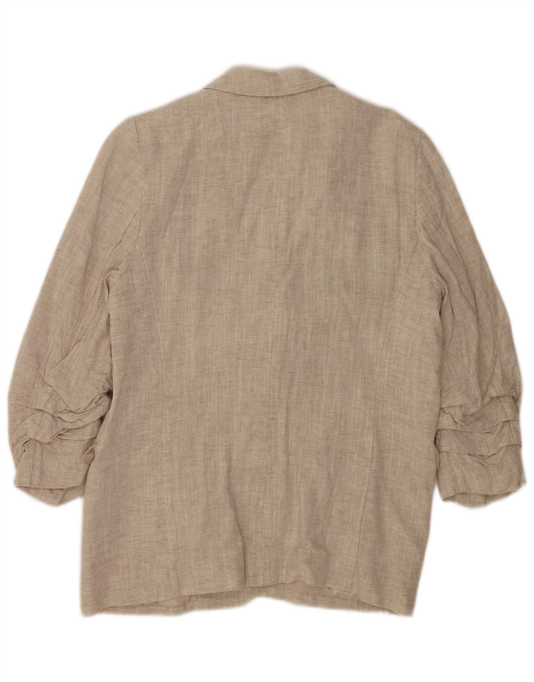 Giacca blazer aperta con maniche a 3/4 Marks & Spencer da donna UK 14 grande Beige