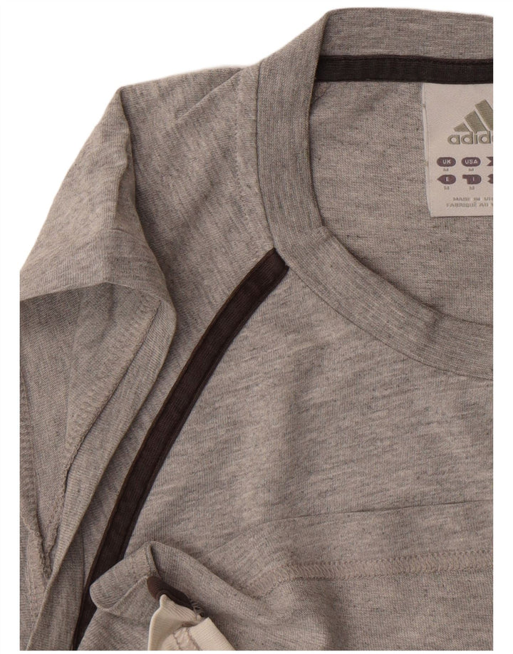 Canotta grafica da uomo ADIDAS Top grigio medio color block