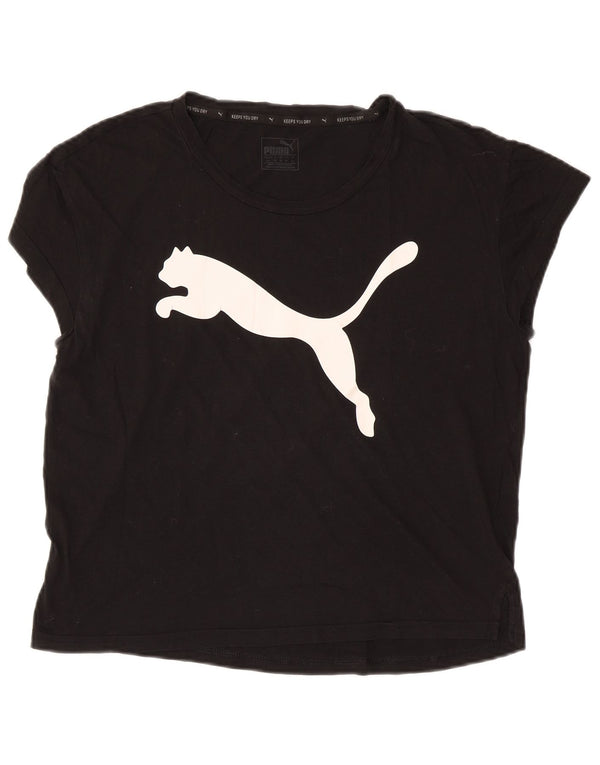 T-shirt grafica oversize da donna PUMA UK 10 Small Nera