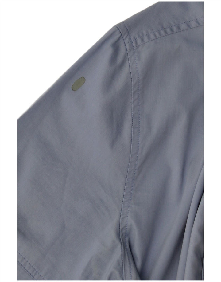 Camicia Versace Uomo Manica Corta Large in Cotone Blu