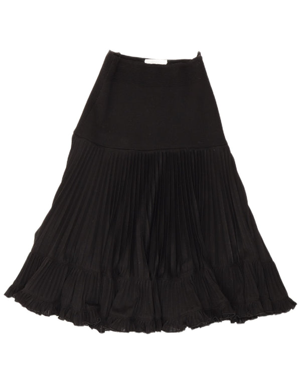Ernestina Cerini Womens A-Line Skirt IT 32 2XS W24  Black