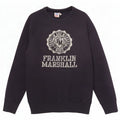 Felpa grafica da uomo Franklin Marshall, maglione medio, blu navy