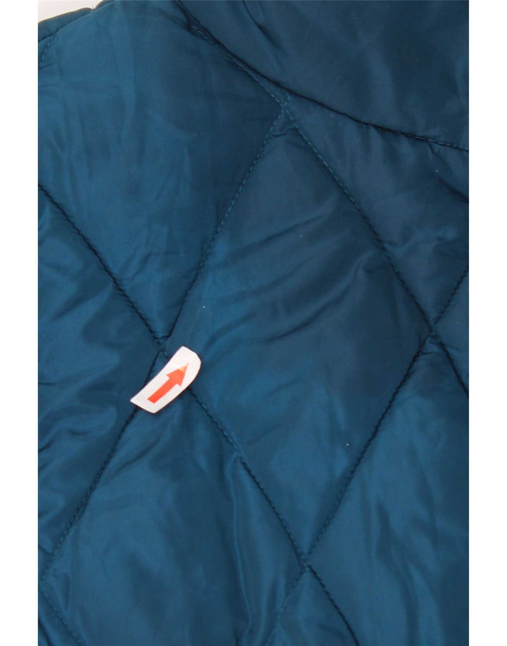 Giacca imbottita trapuntata da donna Marks & Spencer UK 12 poliestere blu medio