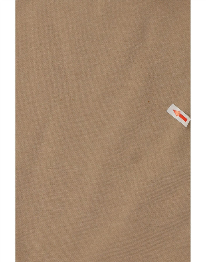 Felpa con cappuccio grafica da uomo Puma grande in cotone beige