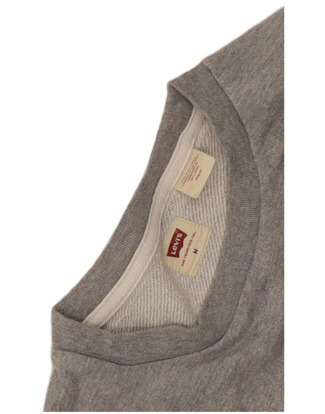 Felpa grafica da uomo Levi's, maglione grigio medio chiazzato