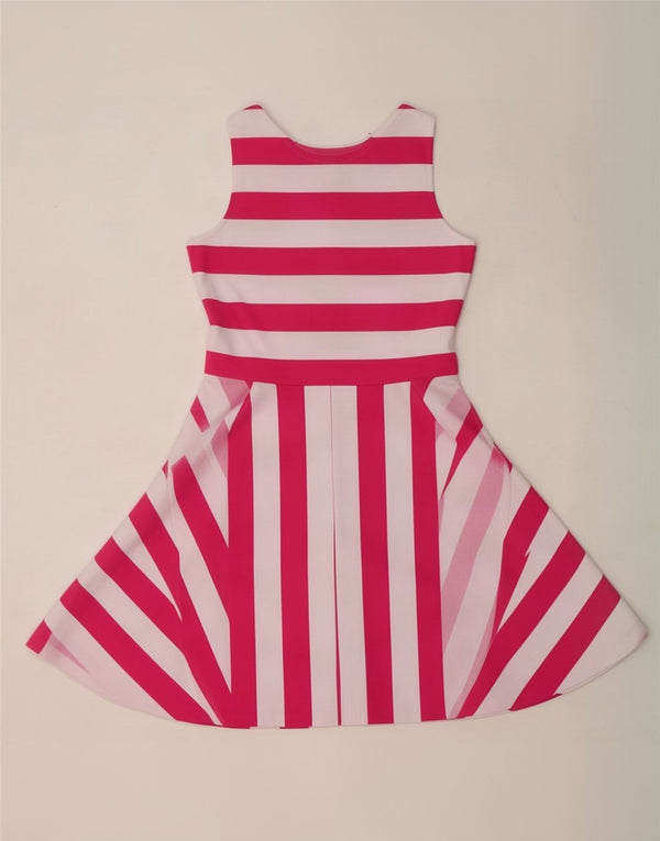 Polo Ralph Lauren Abito scampanato senza maniche per bambina 12-13 anni XL a righe rosa