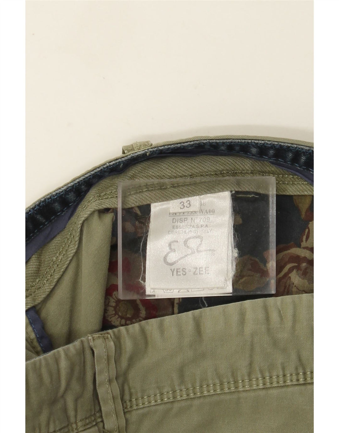Pantaloncini cargo da uomo Yes Zee W33 cotone kaki medio