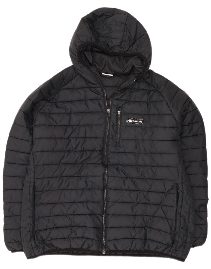 Giacca imbottita con cappuccio da donna Ellesse UK 24 4XL poliestere nero