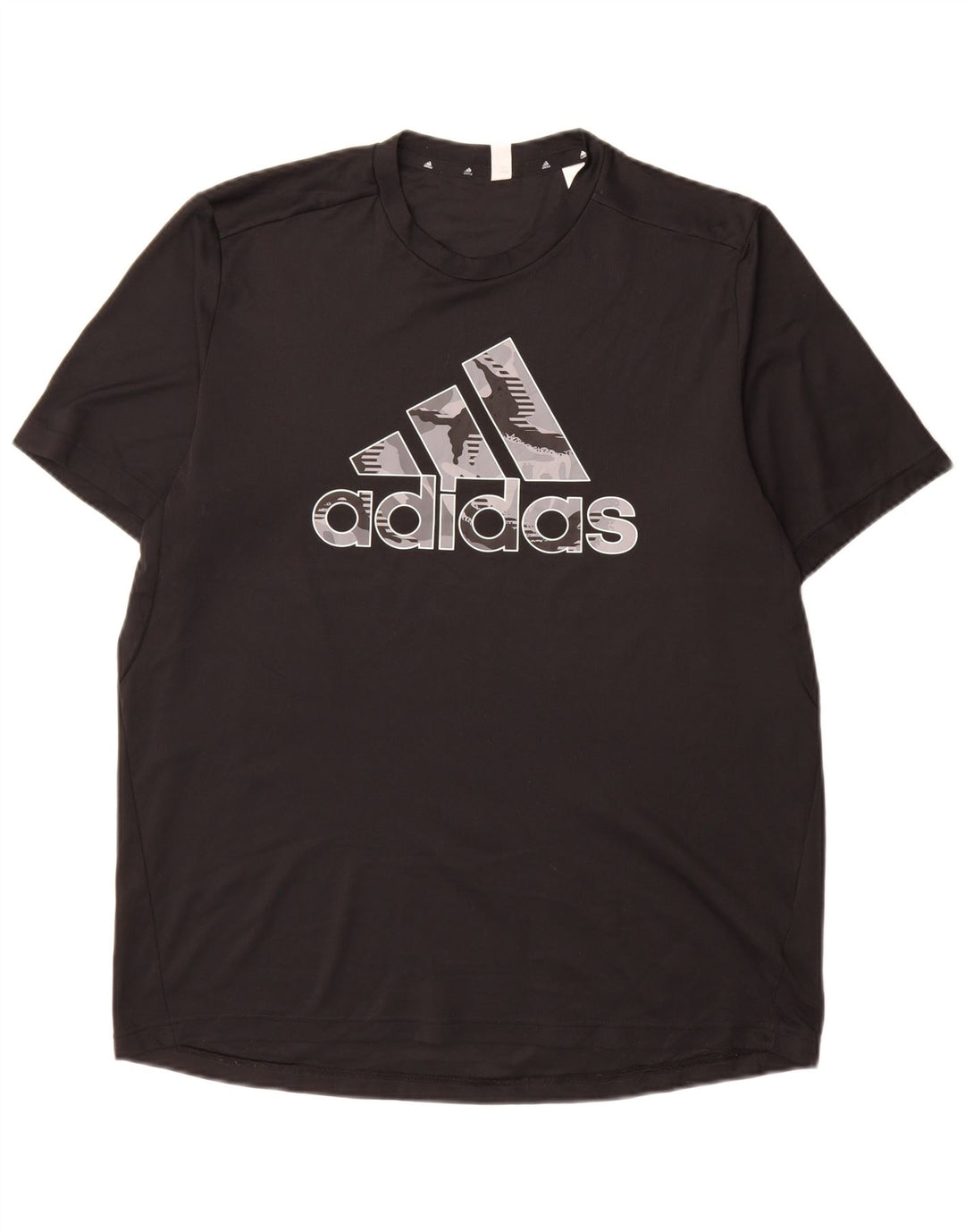 T-shirt grafica Adidas Aeroready da uomo, grande, in poliestere nero