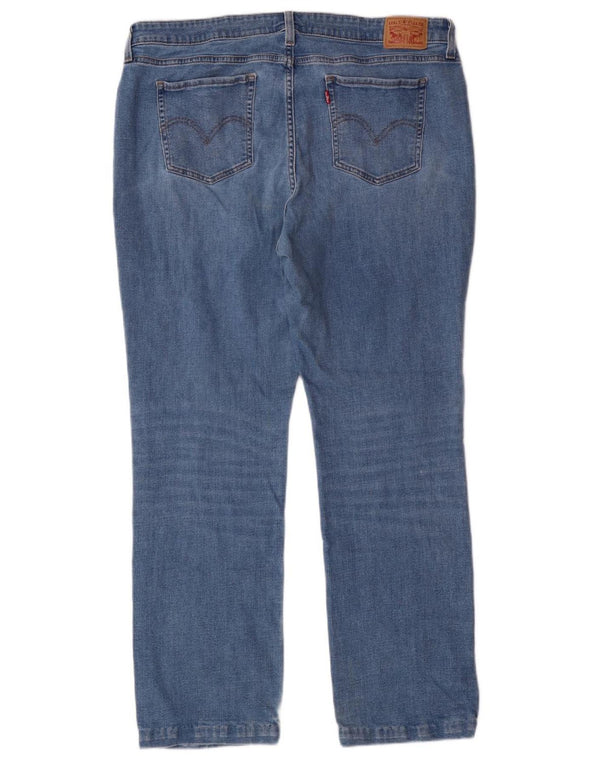 LEVI'S Donna 414 Classic Fit Jeans dritti US 20 3XL W40 L30 Cotone Blu