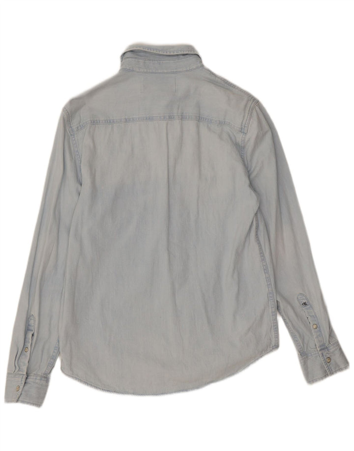 Camicia di jeans da uomo Calvin Klein Jeans piccola blu