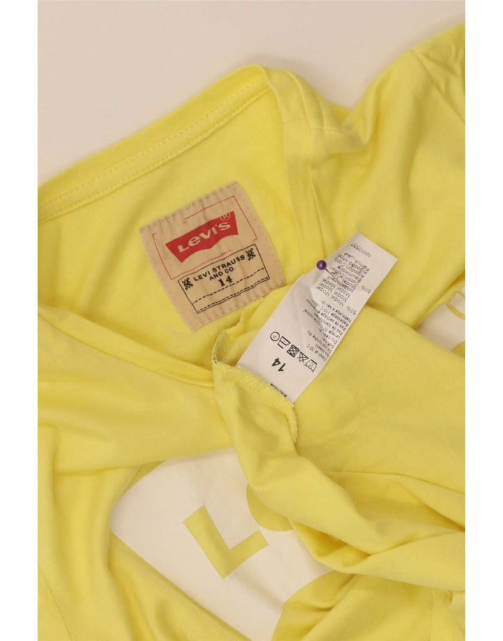 T-shirt grafica per ragazzi Levi's 13-14 anni in modal giallo