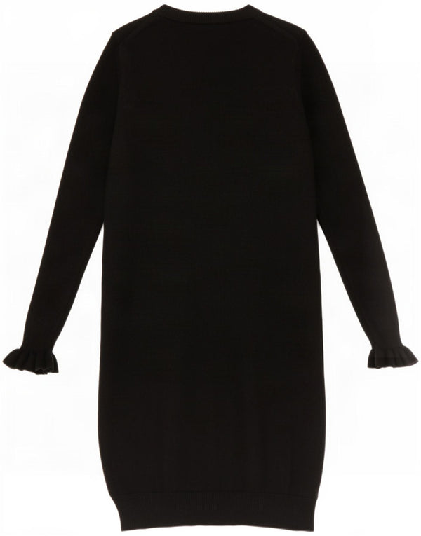 Abito maglione a maniche lunghe da donna Whistles UK 10 piccolo in lana nera