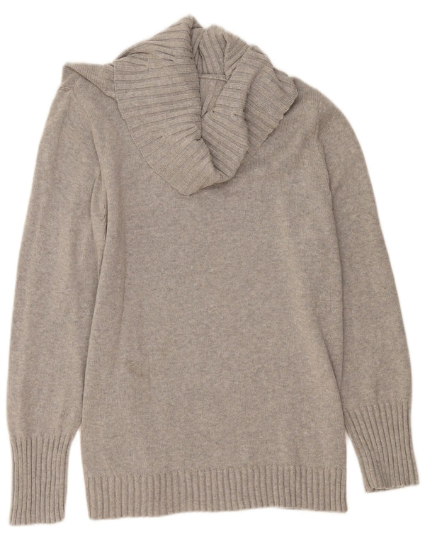 Maglione maglione collo alto da donna NAUTICA UK 20 2XL cotone grigio