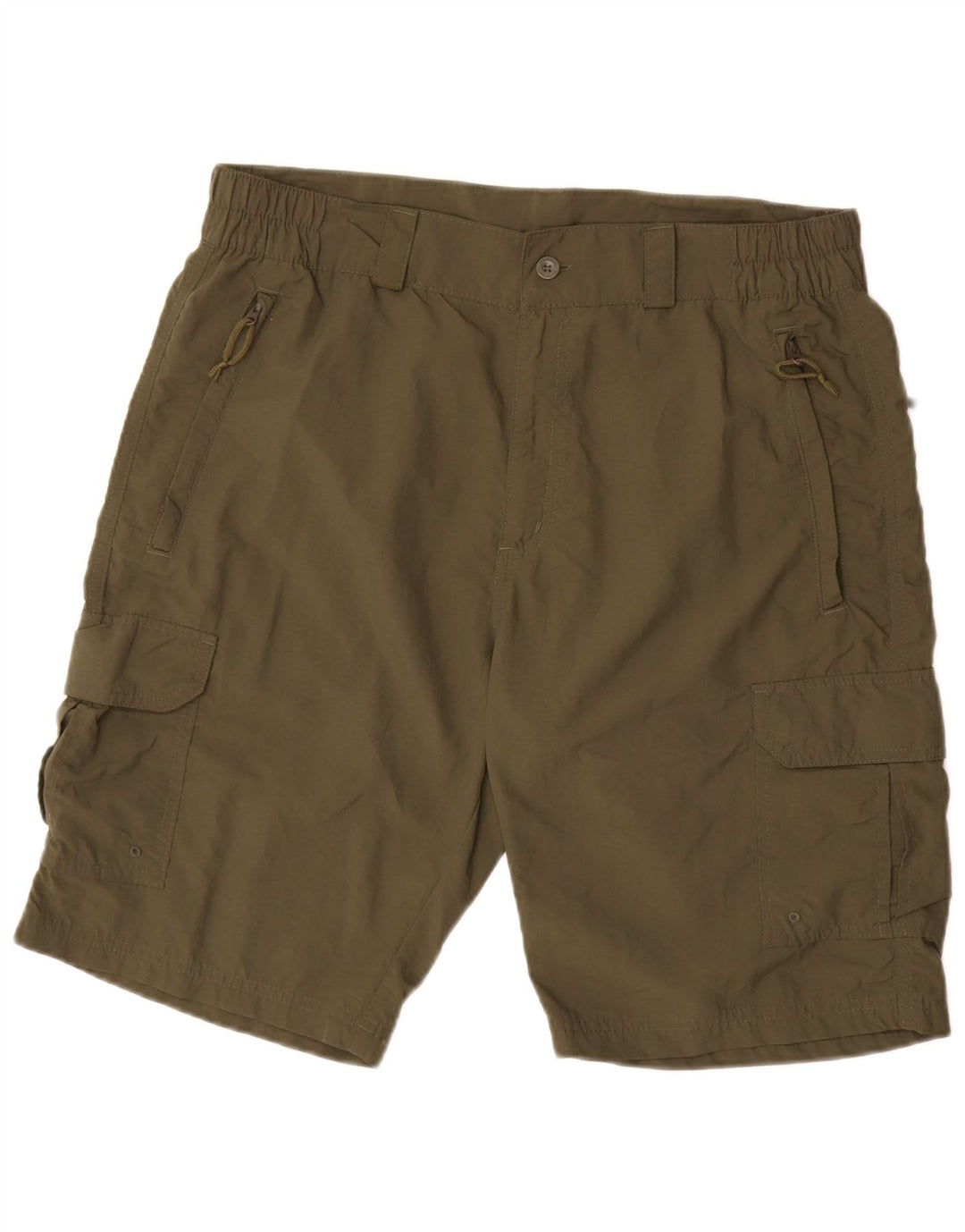 MOUNTAIN WAREHOUSE Pantaloncini cargo da uomo W34 Large in nylon kaki