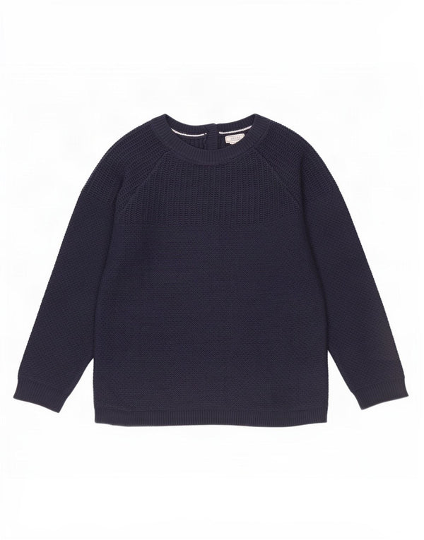 Maglione da donna con scollo a barca con maniche a 3/4 Fat Face UK 12 Blu navy medio