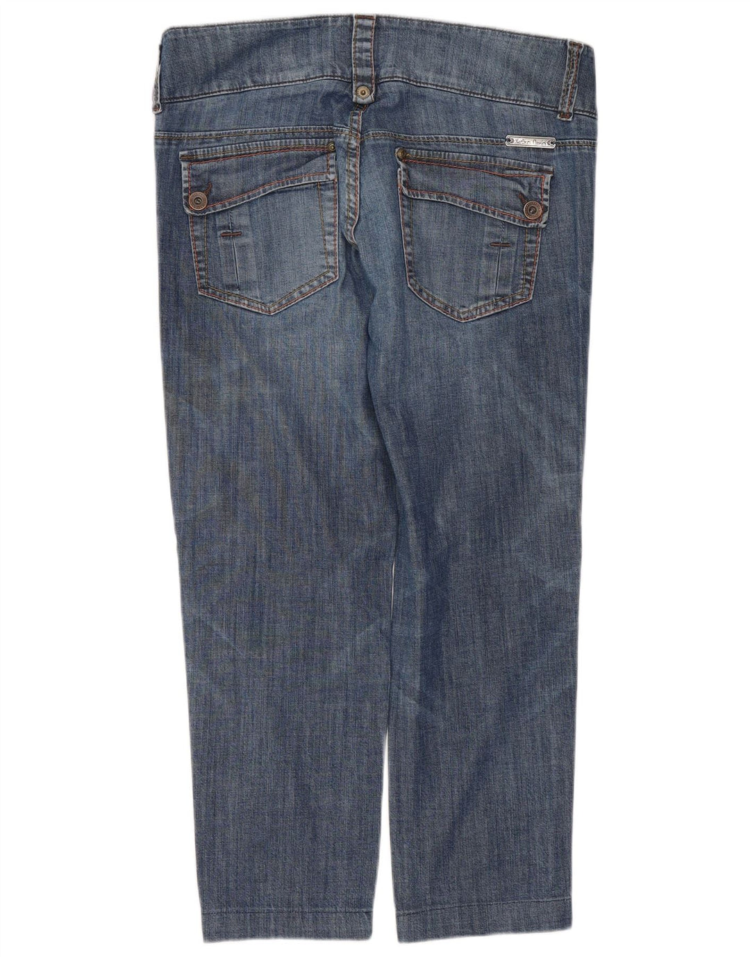 Jeans corti da donna Marlboro Classics W28 L24 Blu
