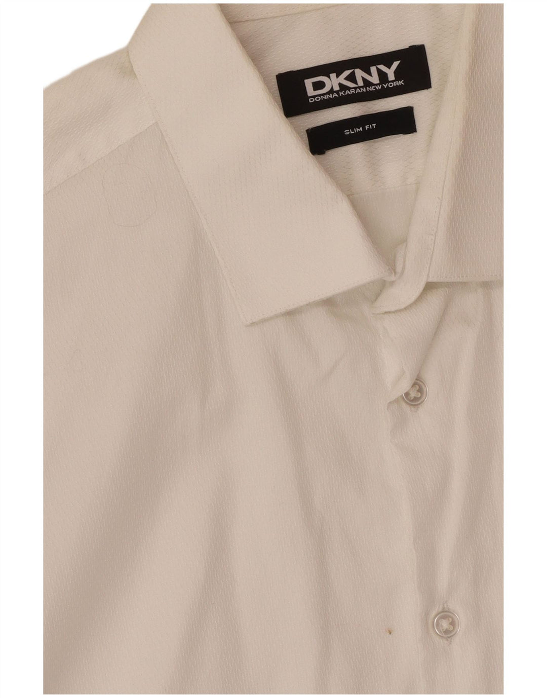 Camicia Dkny da uomo slim fit in cotone bianco medio