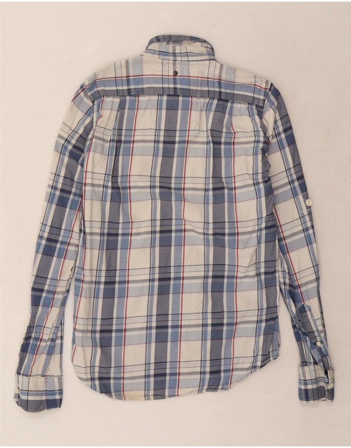 Camicia da uomo in flanella Superdry a quadri blu medio