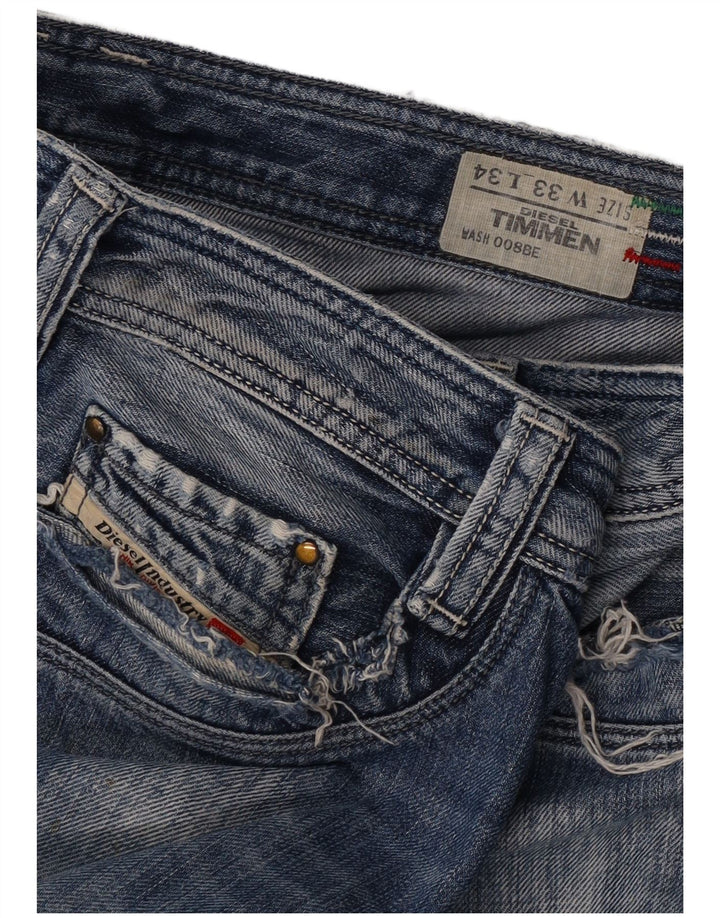 Jeans dritti da uomo Diesel Timmen W33 L34 cotone blu