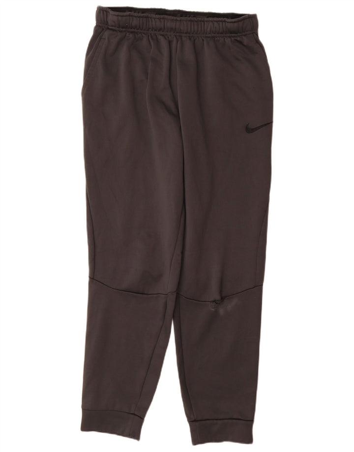 Pantaloni da tuta Nike Dri Fit da uomo, pantaloni da jogging, grandi, in poliestere grigio
