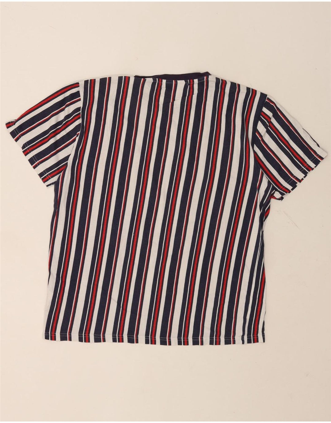 T-shirt uomo FILA Top cotone a righe multicolori medie