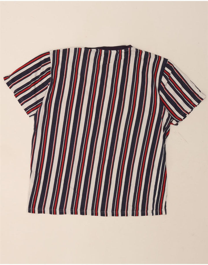 T-shirt uomo FILA Top cotone a righe multicolori medie