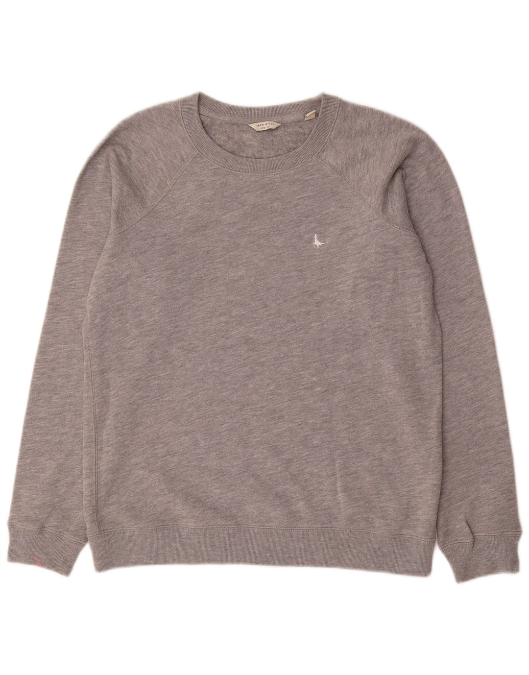 Felpa da donna Jack Wills UK 12 Cotone screziato grigio medio