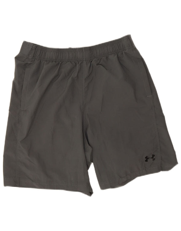 Pantaloncini sportivi grafici da uomo Under Armour grandi grigi