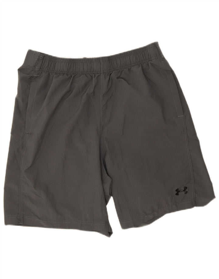 Pantaloncini sportivi grafici da uomo Under Armour grandi grigi