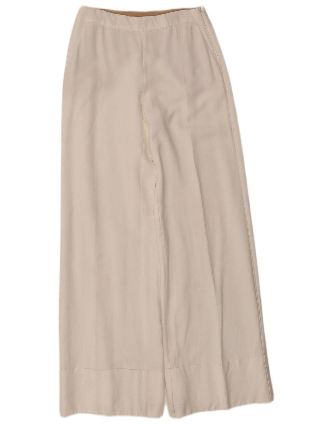 Pantaloni casual larghi da donna Massimo Dutti W26 L32 bianchi