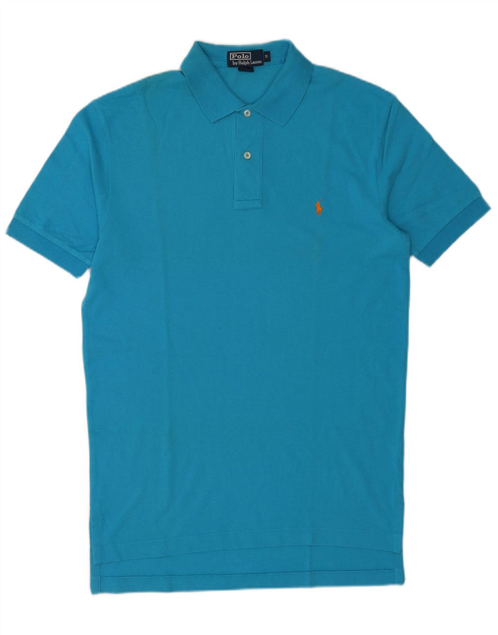 Polo Ralph Lauren da uomo in cotone blu medio