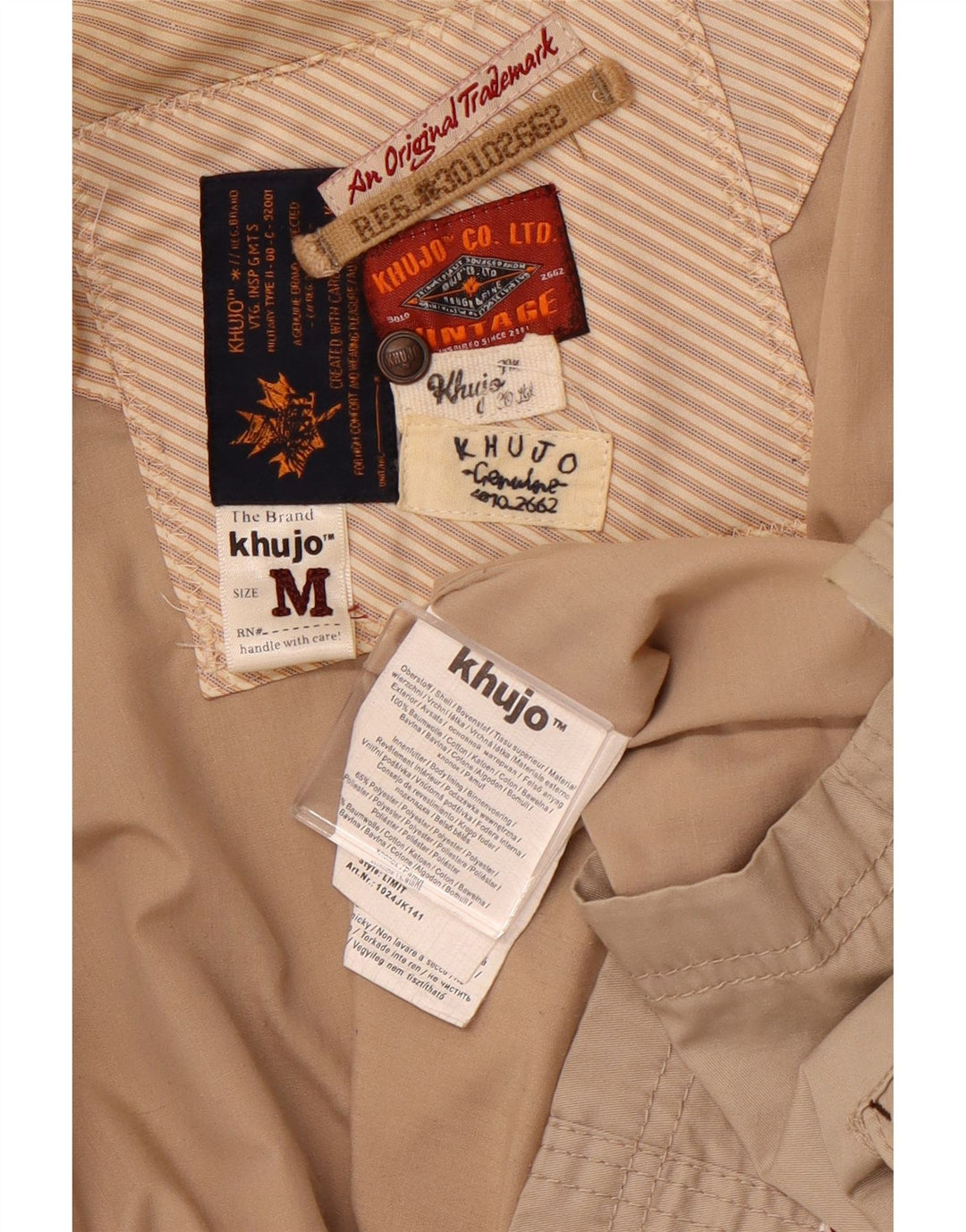 Giacca utilitaria da donna KHUJO UK 14 Cotone beige medio