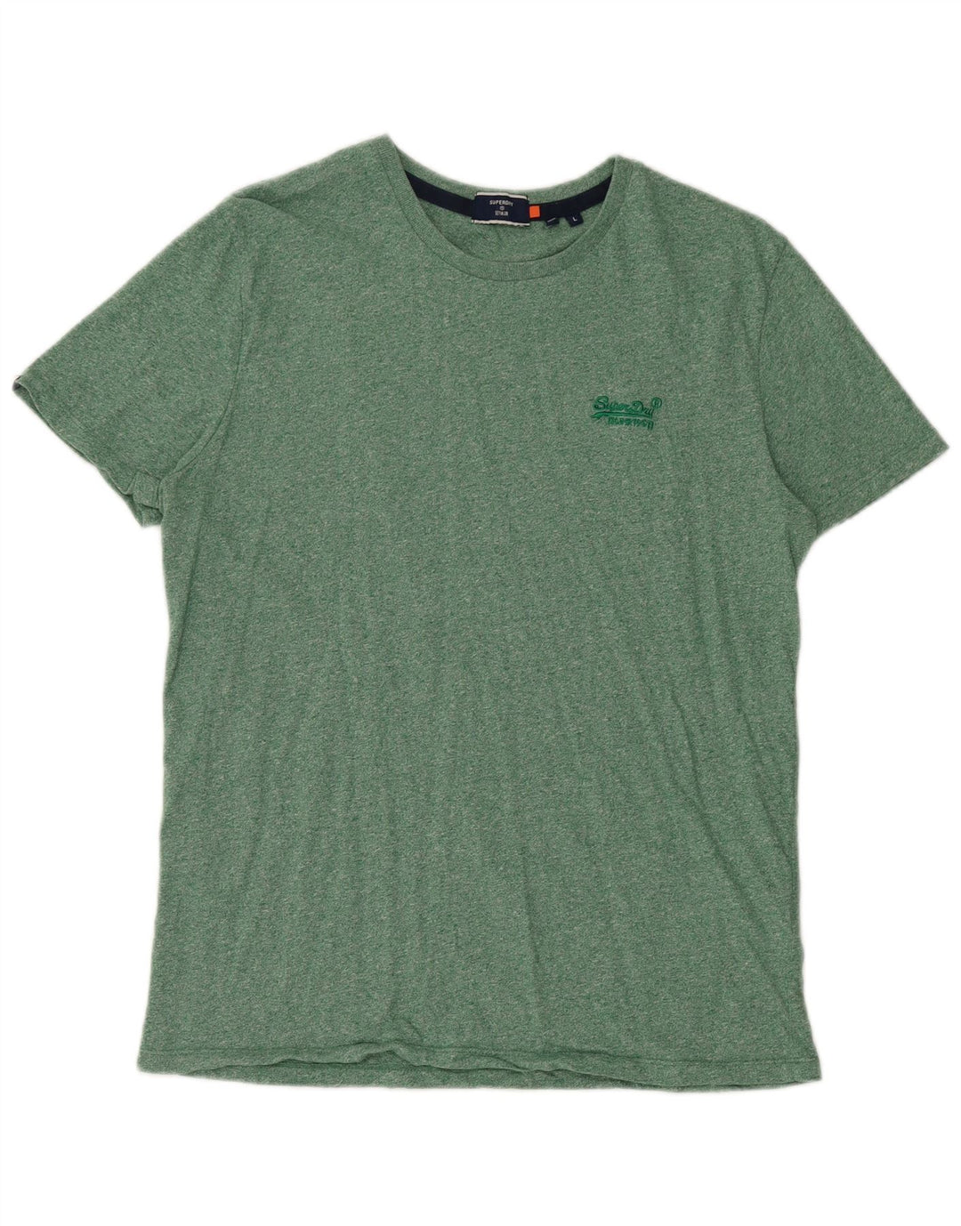 T-shirt da uomo Superdry Top grande in cotone chiazzato verde