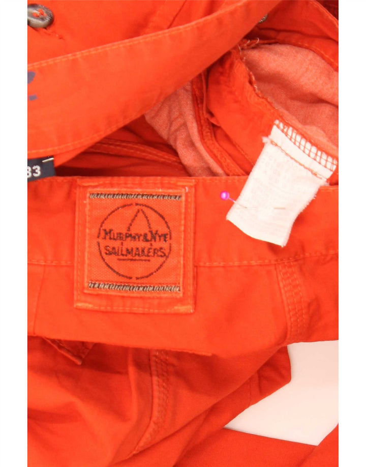 Pantaloni dritti da uomo Murphy & Nye Sailmakers W33 L30 cotone arancione
