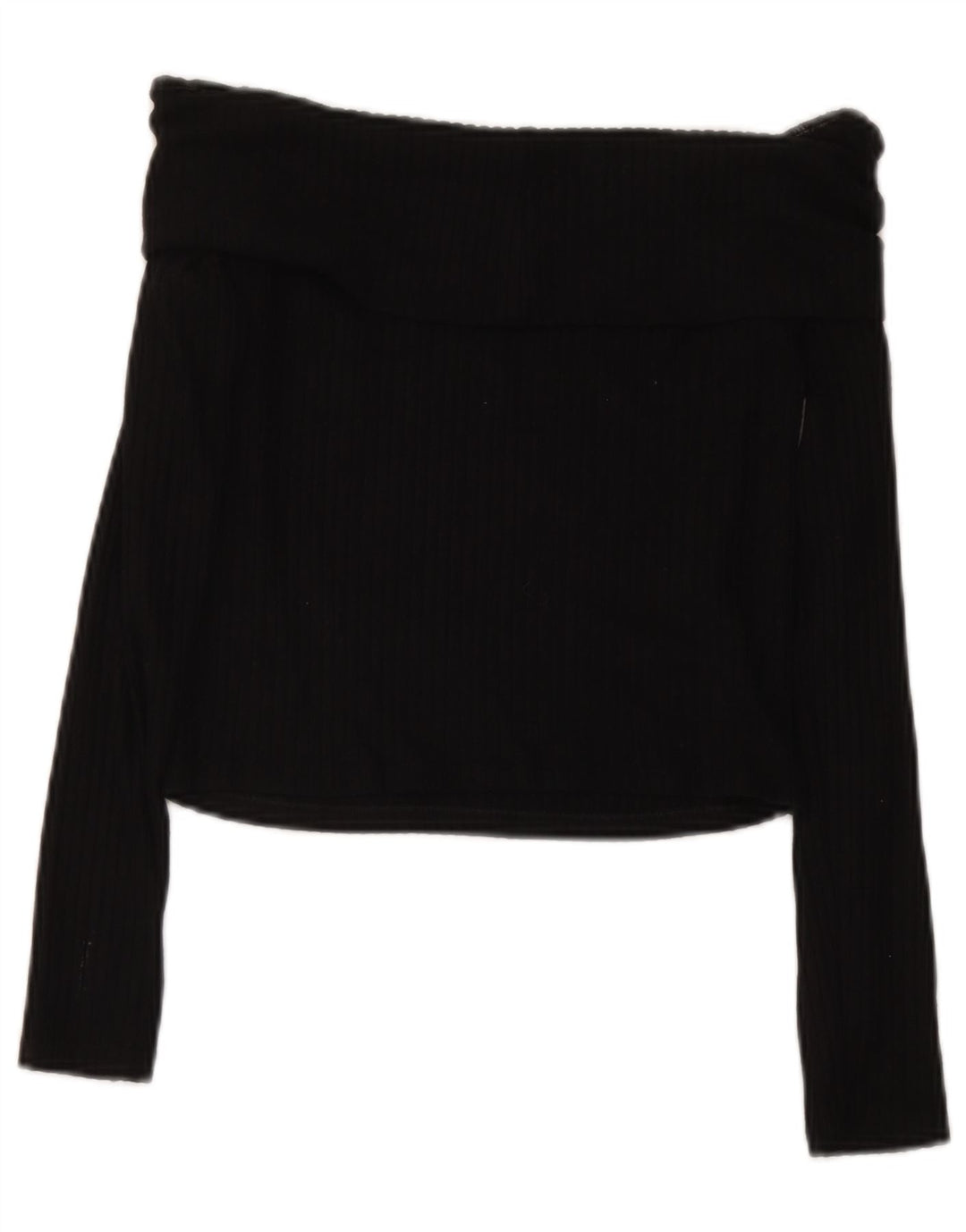 Top corto per ragazze Marks & Spencer con spalle scoperte 13-14 anni in viscosa nera