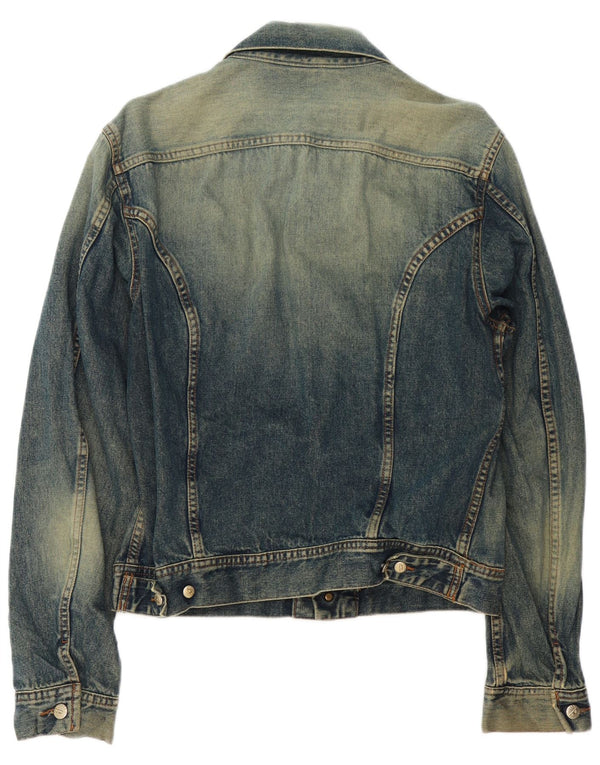 DIESEL Giacca di jeans da uomo UK 40 Large Blu Cotone