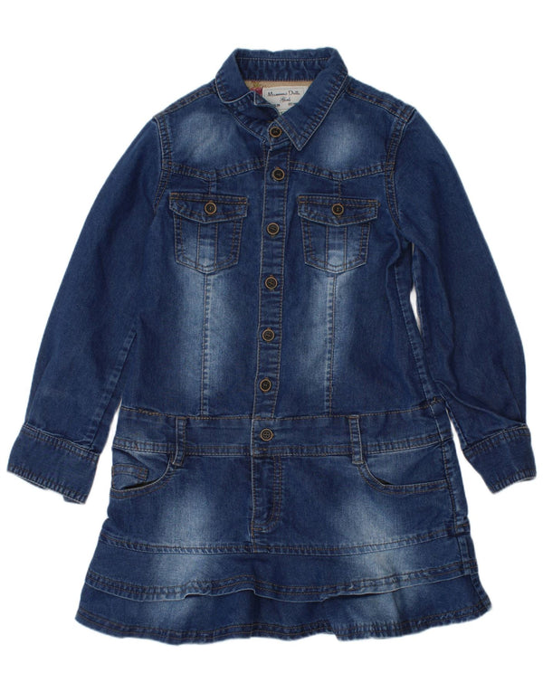 Abito Denim Bambina Massimo Dutti 5-6 Anni Cotone Blu