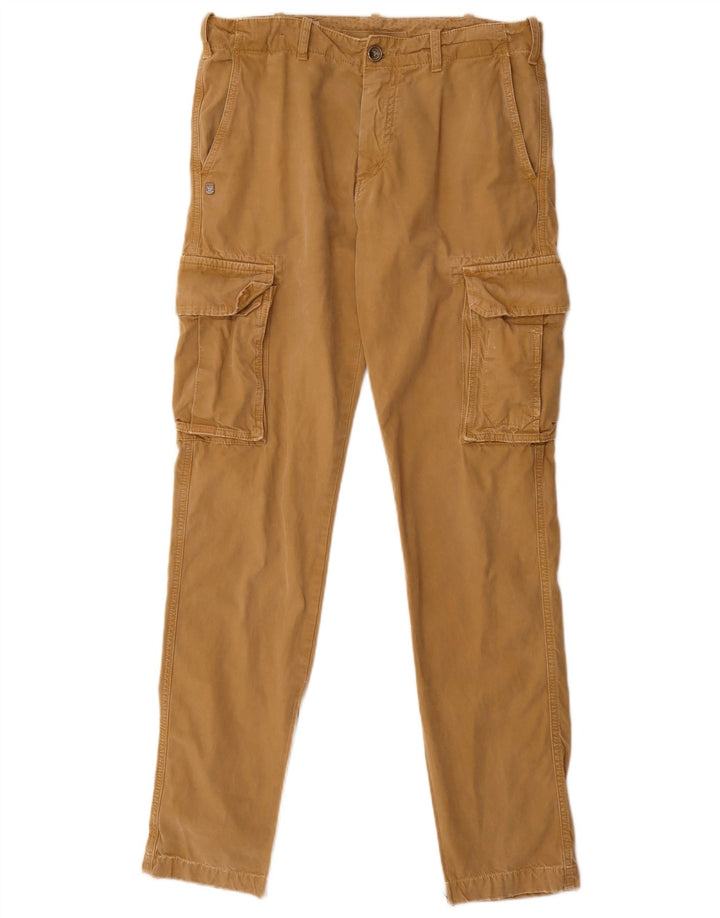Pantaloni cargo slim da uomo 40Weft IT 46 Small W32 L33 Cotone beige
