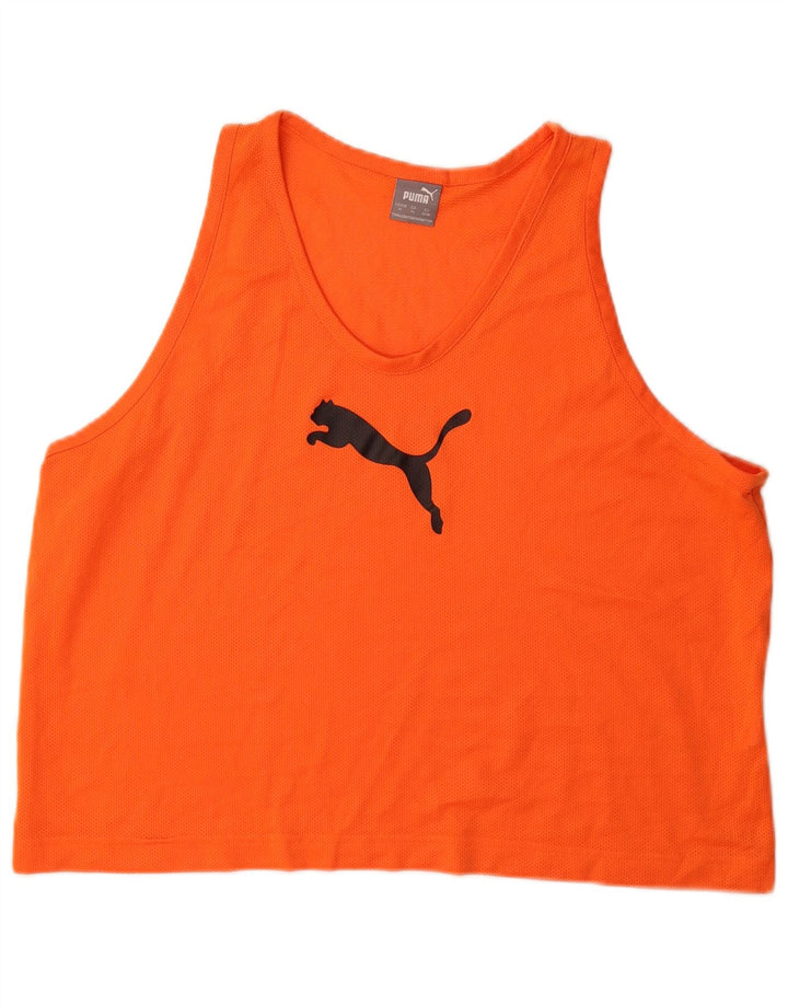 Canotta grafica da uomo Puma XL arancione poliestere
